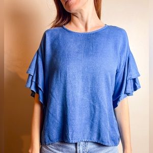 Style Envy Ruffle Sleeve size medium